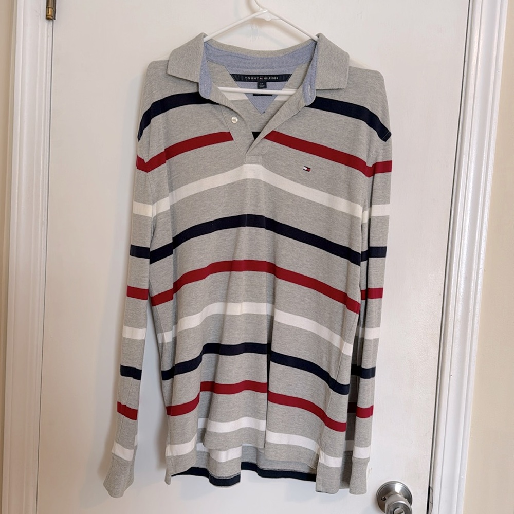 Tommy Hilfiger long sleeve polo large